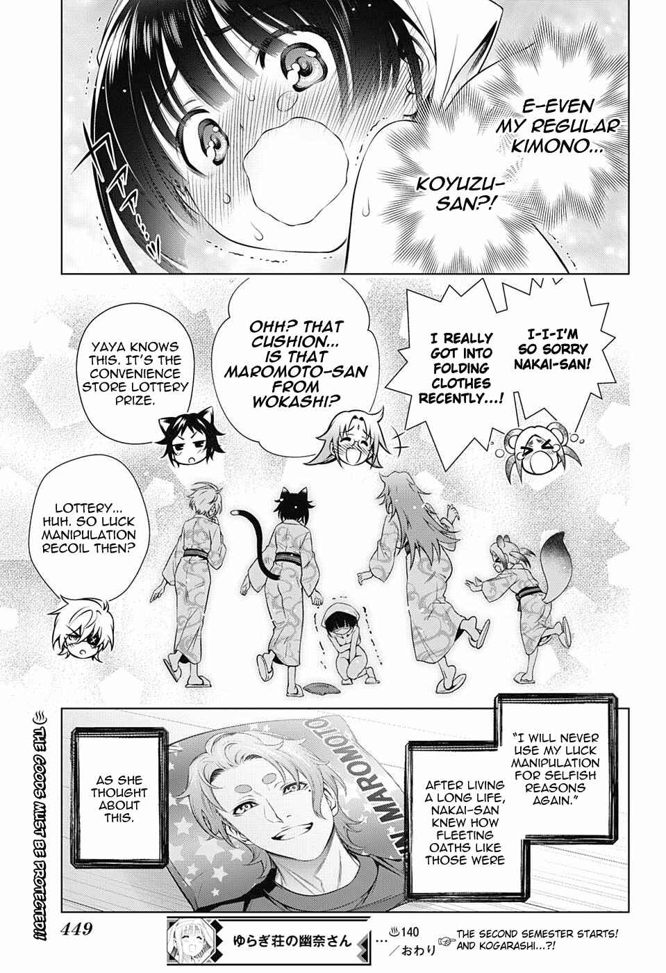 Page 19 Chapter 140 Yuragi-sou no Yuuna-san