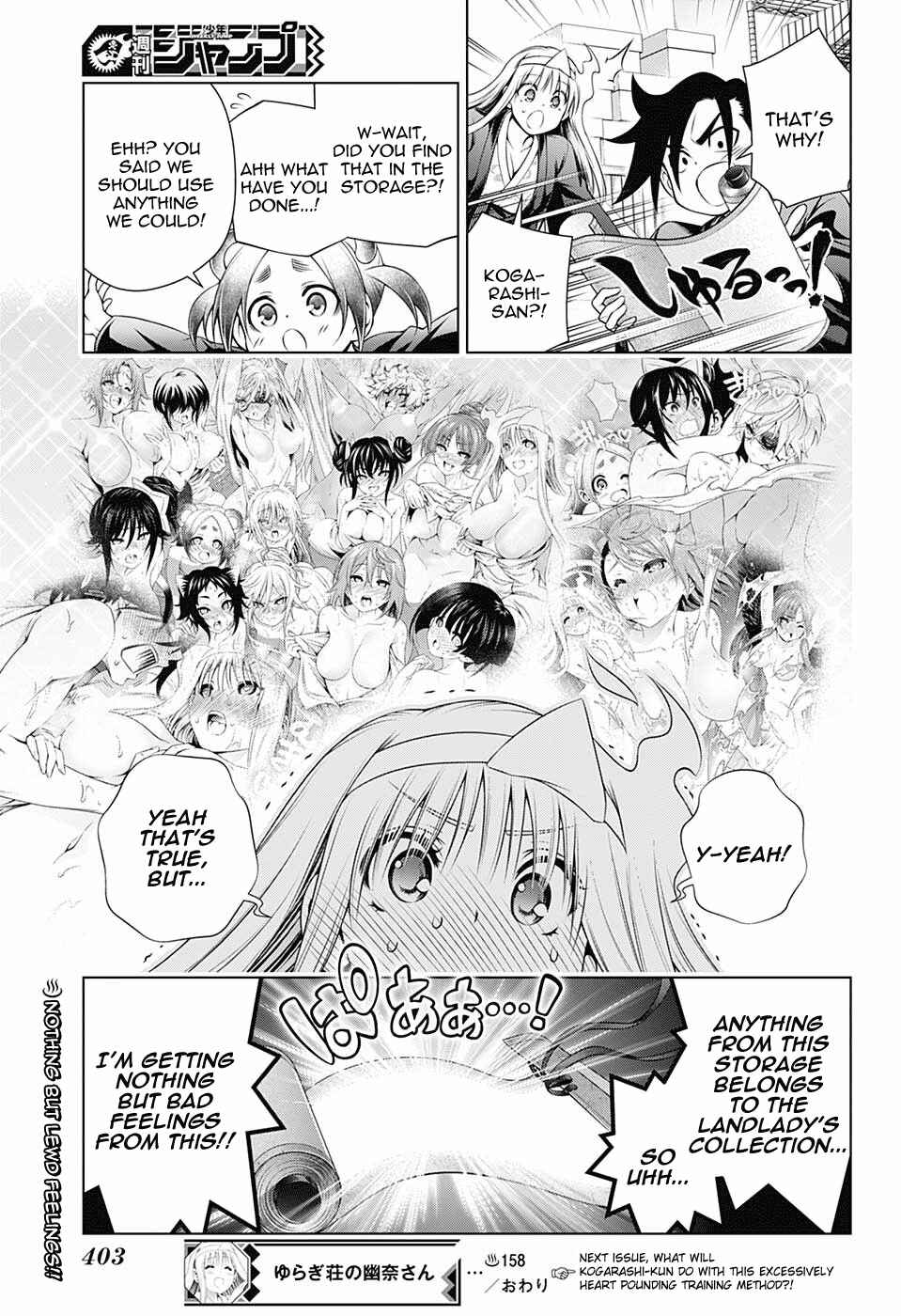 Page 19 Chapter 158 Yuragi-sou no Yuuna-san