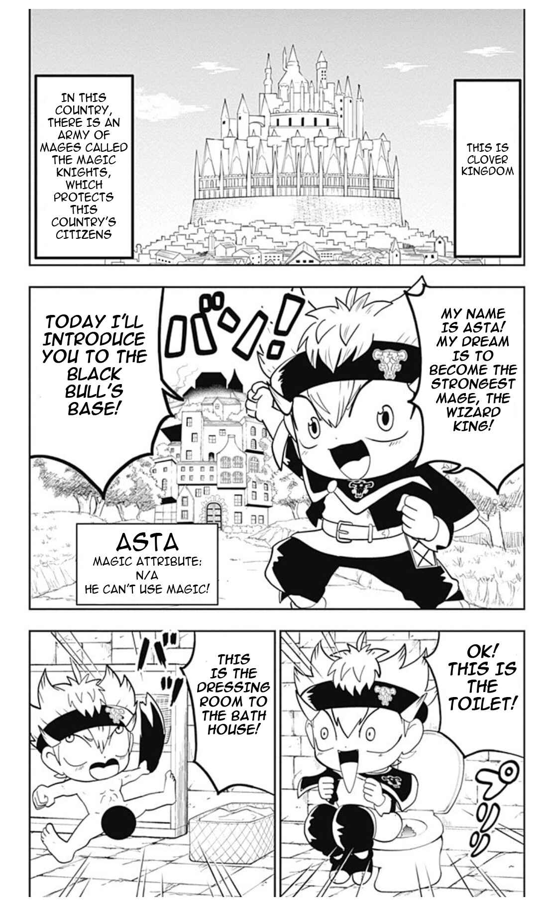 Page 2 Chapter 3 Black Clover SD - Astas Road to the Wizard King
