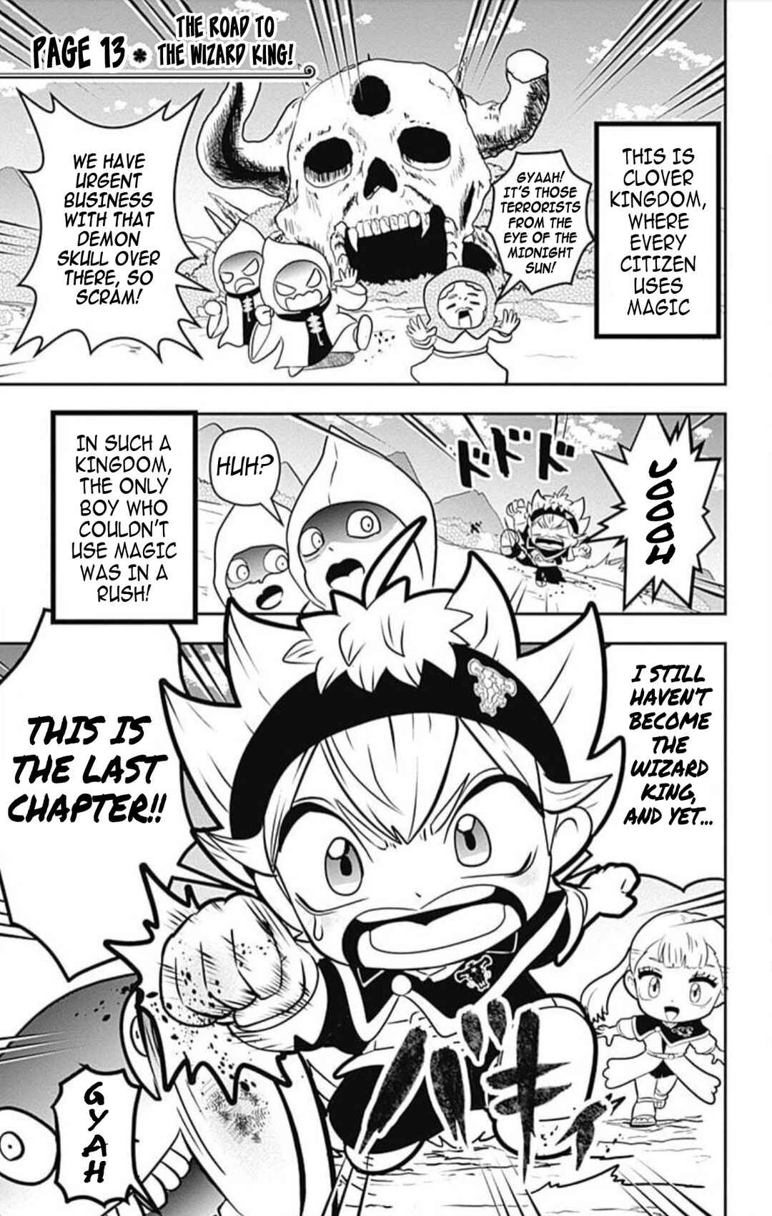 Page 1 Chapter 13 Black Clover SD - Astas Road to the Wizard King