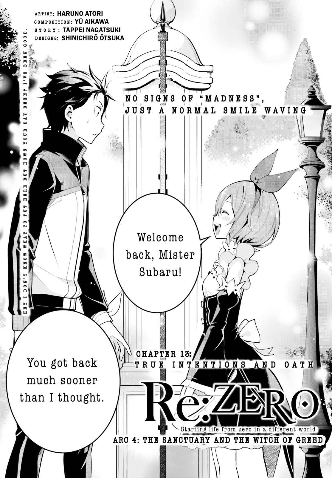 Page 1 Chapter 13 Re:Zero kara Hajimeru Isekai Seikatsu: Dai 4-shou—Seiiki to Gouyoku no Majo
