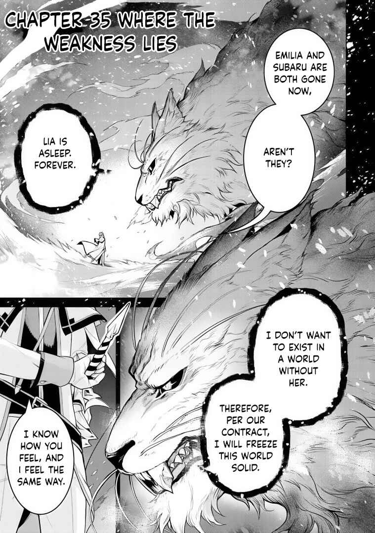 Page 1 Chapter 35 Re:Zero kara Hajimeru Isekai Seikatsu: Dai 4-shou—Seiiki to Gouyoku no Majo