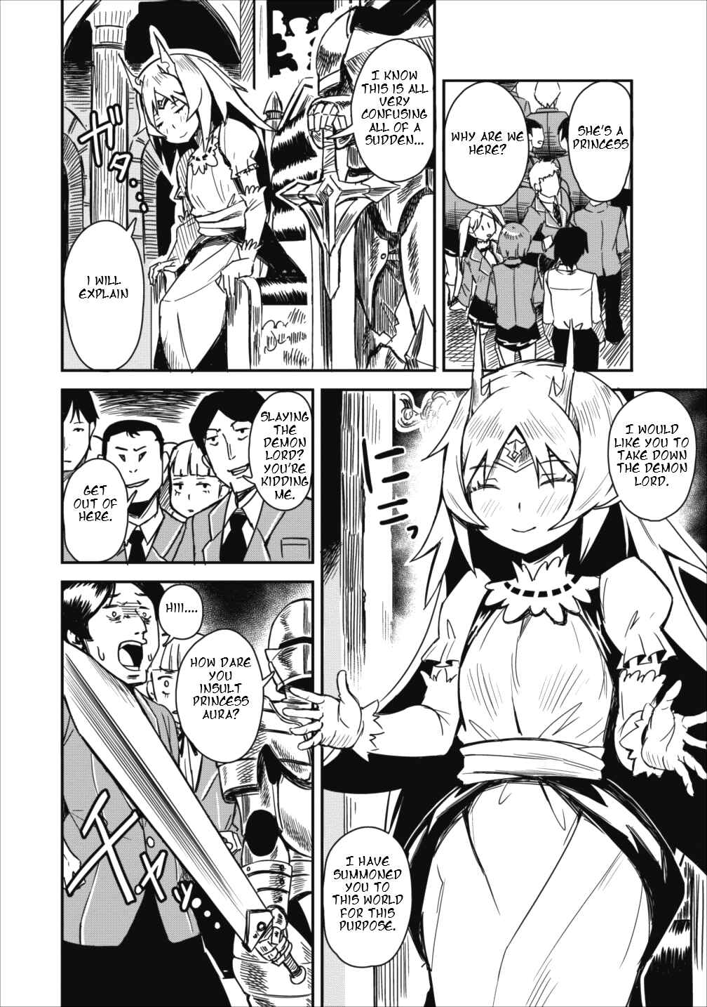 Page 3 Chapter 2 Class-goto Shuudan Teni Shimashita ga, ichiban Tsuyoi Ore wa Saijaku no Shounin ni Gisouchuu