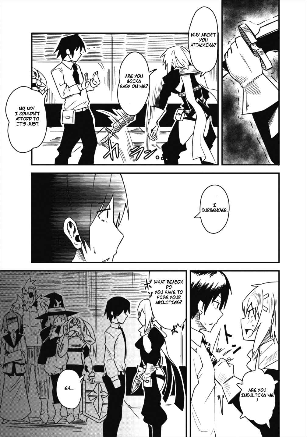 Page 24 Chapter 3 Class-goto Shuudan Teni Shimashita ga, ichiban Tsuyoi Ore wa Saijaku no Shounin ni Gisouchuu