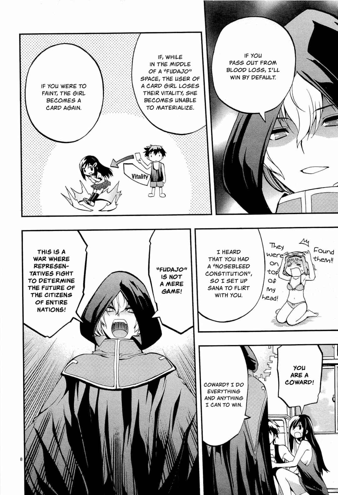 Page 8 Chapter 9 Fudajo! ~Otome Shoukan Datsui Taisen~