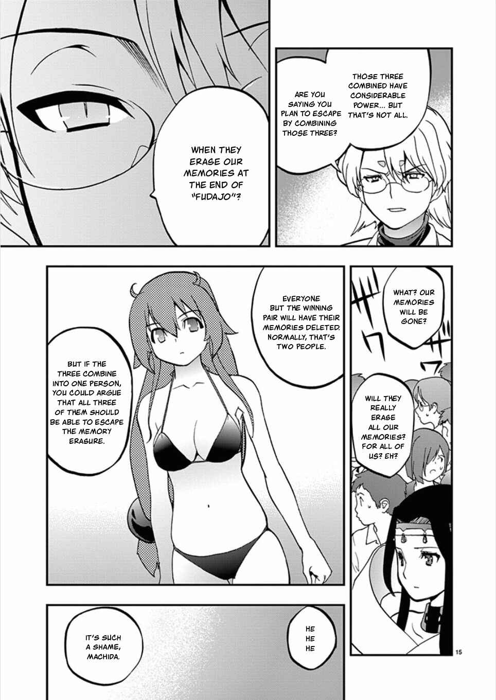 Page 15 Chapter 57 Fudajo! ~Otome Shoukan Datsui Taisen~