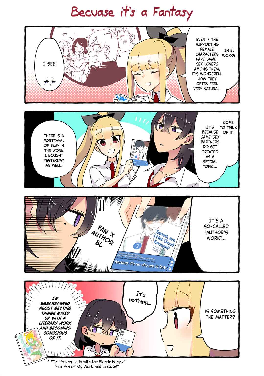 Page 2 Chapter 129 Dokyuusei no Oshi Sakka ni Yuri Mousou ga Bareta Kekka