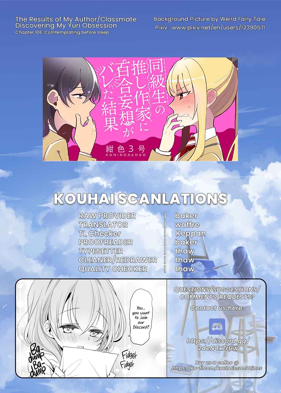 Page 2 Chapter 106 Dokyuusei no Oshi Sakka ni Yuri Mousou ga Bareta Kekka