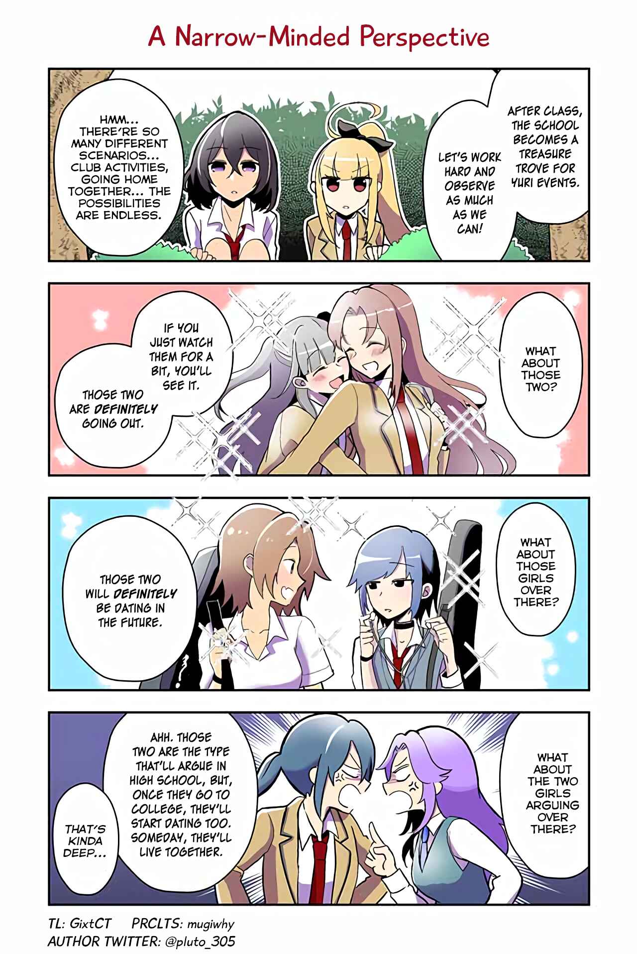 Page 1 Chapter 13 Dokyuusei no Oshi Sakka ni Yuri Mousou ga Bareta Kekka