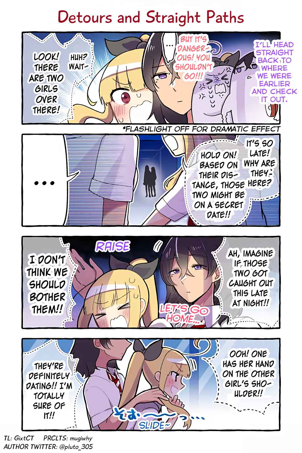 Page 1 Chapter 80 Dokyuusei no Oshi Sakka ni Yuri Mousou ga Bareta Kekka