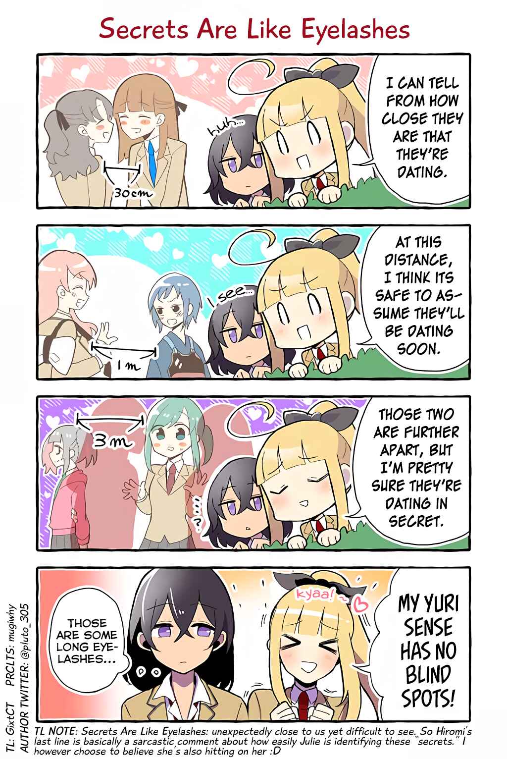 Page 1 Chapter 27 Dokyuusei no Oshi Sakka ni Yuri Mousou ga Bareta Kekka