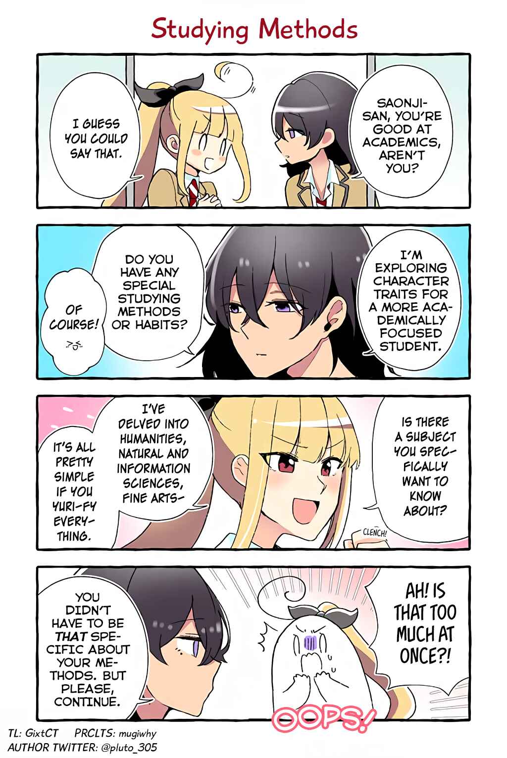 Page 1 Chapter 31 Dokyuusei no Oshi Sakka ni Yuri Mousou ga Bareta Kekka