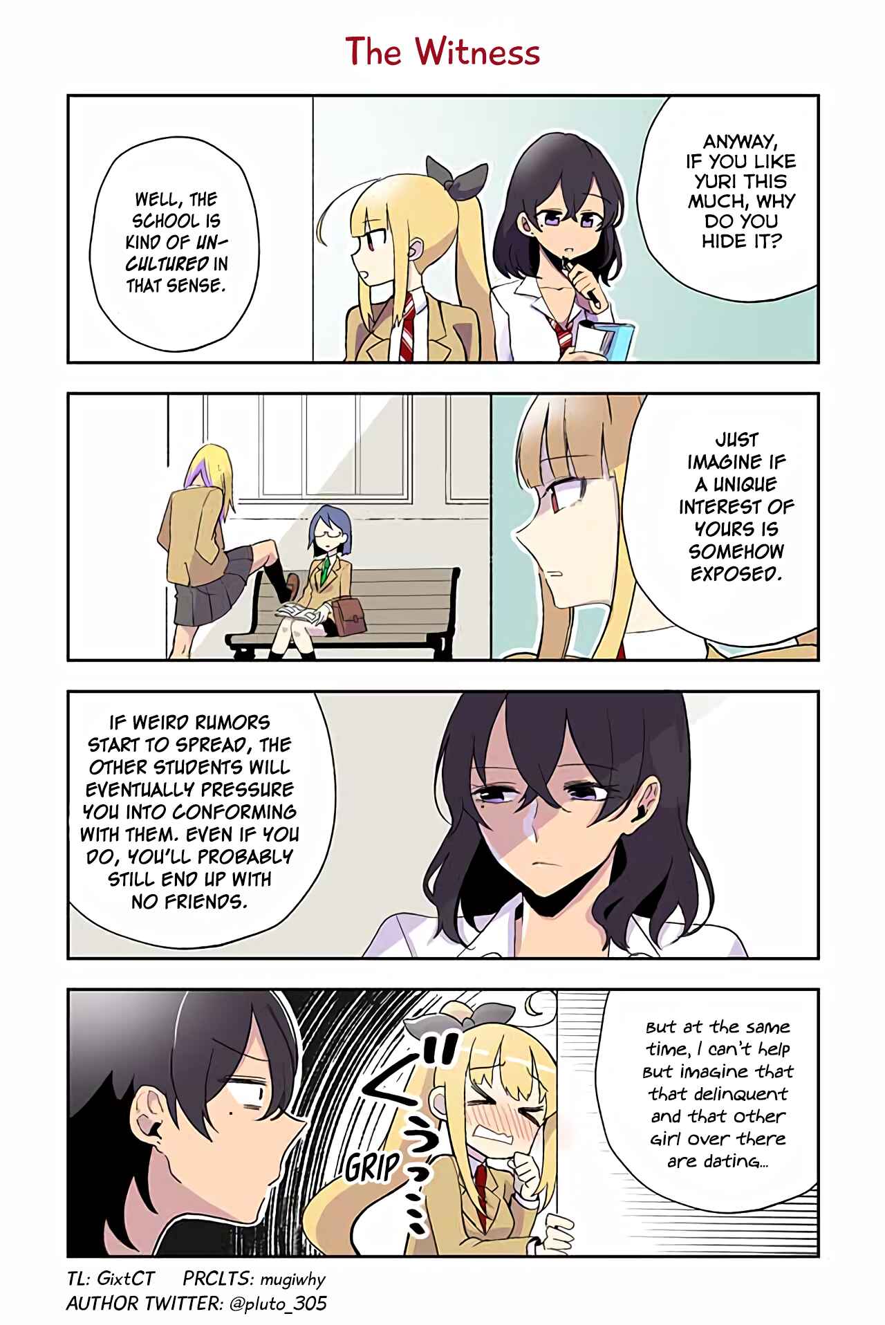Page 1 Chapter 16 Dokyuusei no Oshi Sakka ni Yuri Mousou ga Bareta Kekka