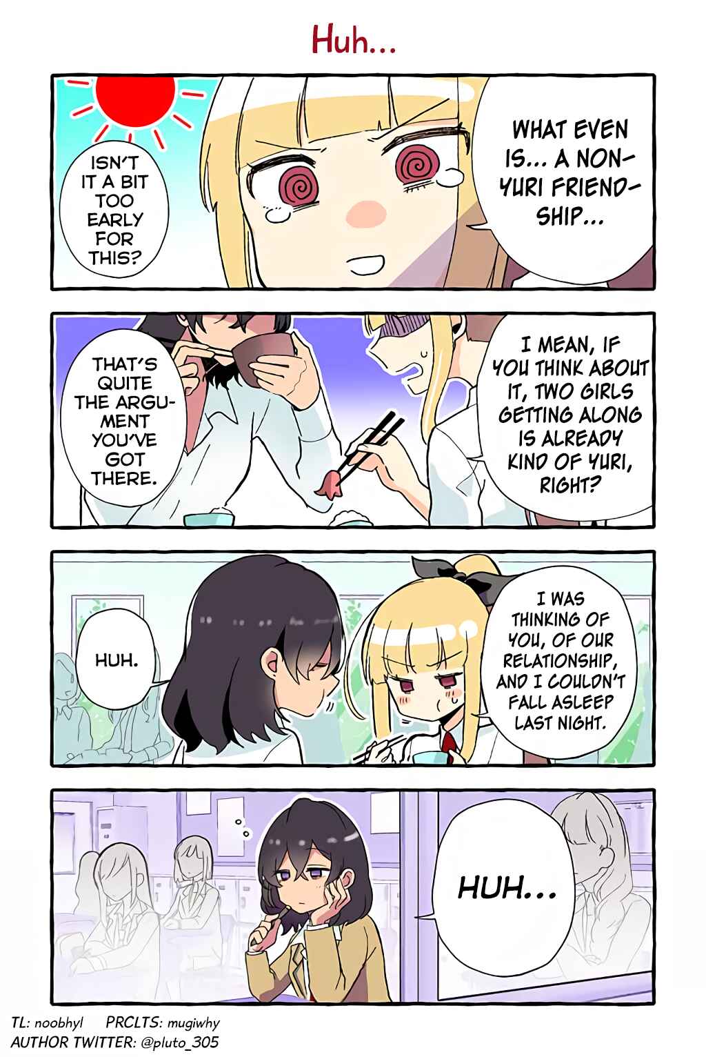 Page 1 Chapter 61 Dokyuusei no Oshi Sakka ni Yuri Mousou ga Bareta Kekka