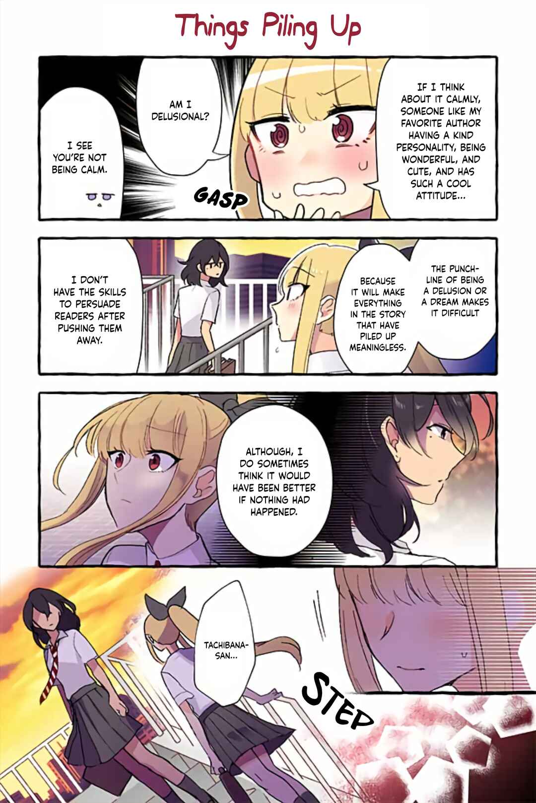 Page 2 Chapter 121 Dokyuusei no Oshi Sakka ni Yuri Mousou ga Bareta Kekka