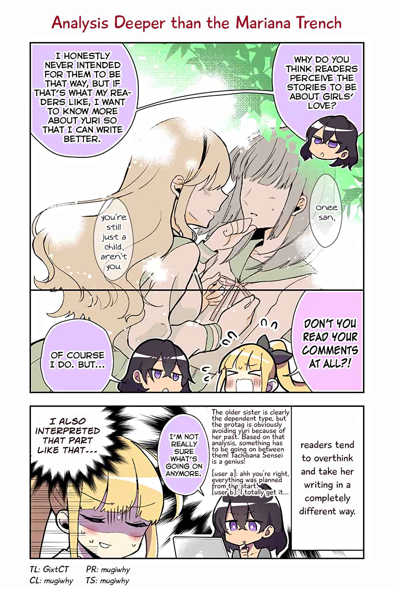 Page 1 Chapter 7 Dokyuusei no Oshi Sakka ni Yuri Mousou ga Bareta Kekka