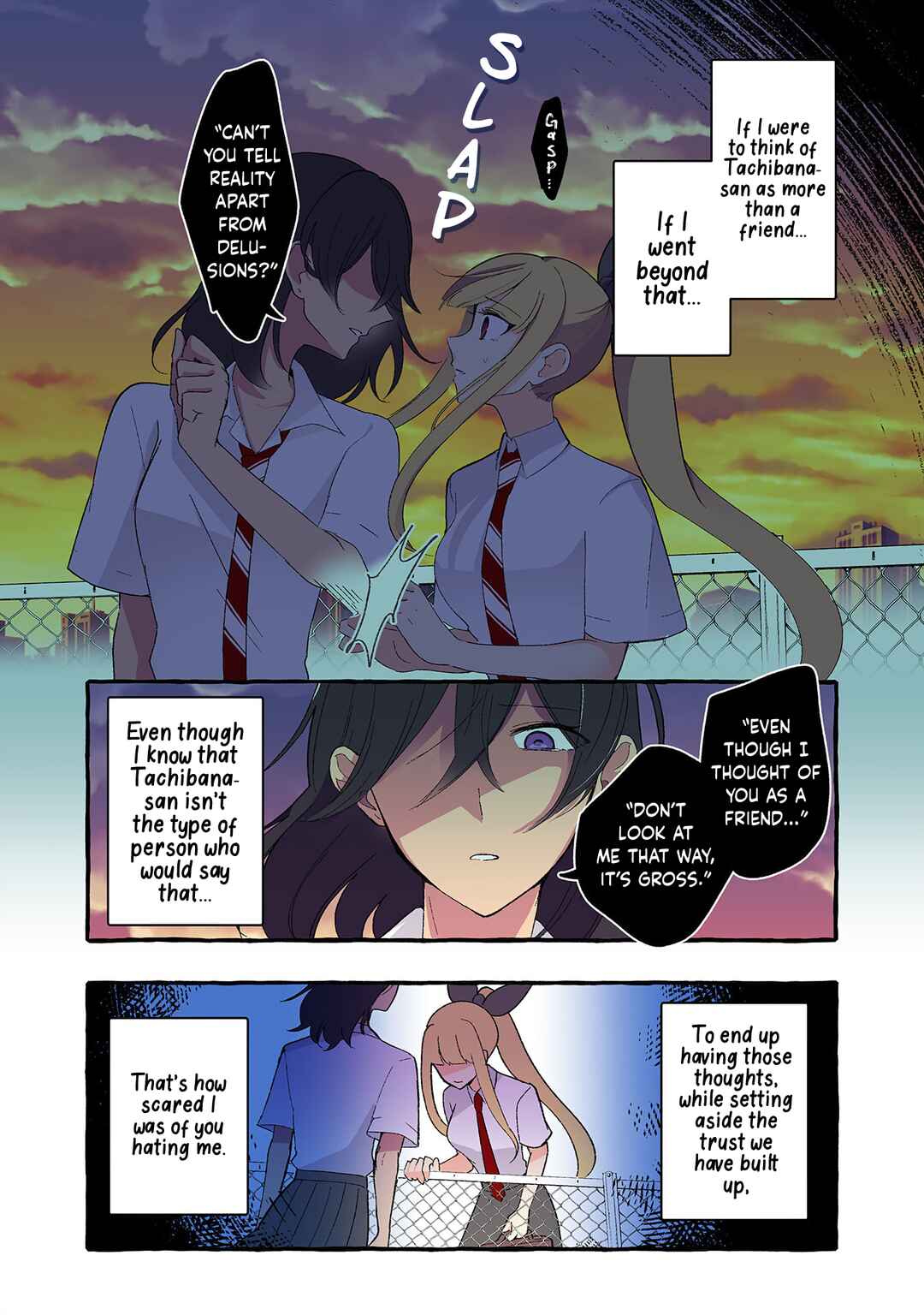 Page 3 Chapter 184 Dokyuusei no Oshi Sakka ni Yuri Mousou ga Bareta Kekka