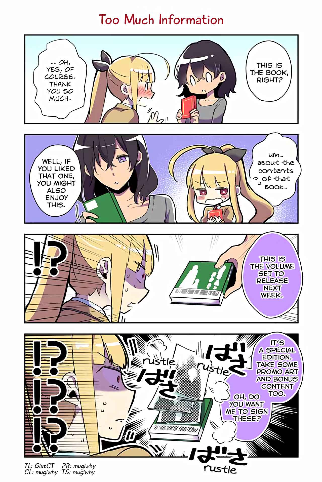 Page 1 Chapter 3 Dokyuusei no Oshi Sakka ni Yuri Mousou ga Bareta Kekka