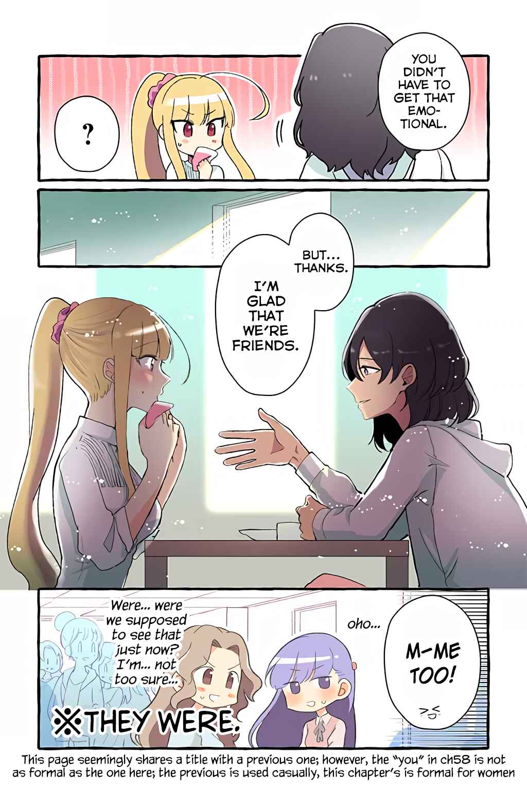 Page 4 Chapter 68 Dokyuusei no Oshi Sakka ni Yuri Mousou ga Bareta Kekka