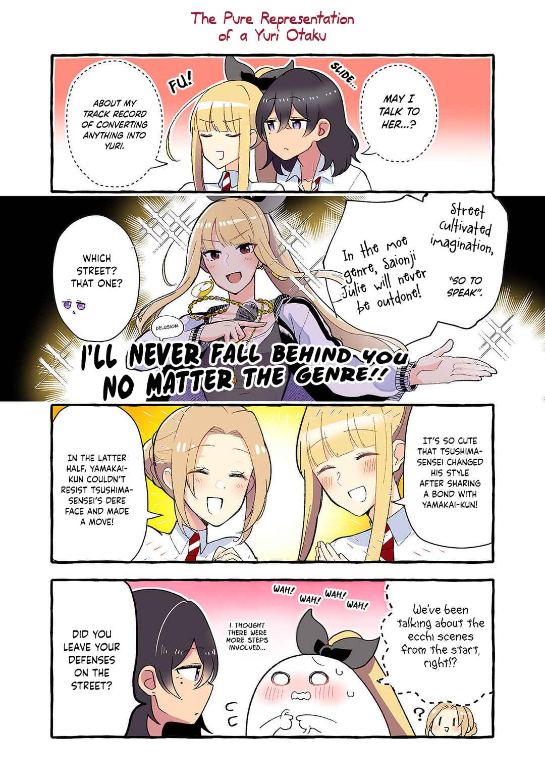 Page 2 Chapter 133 Dokyuusei no Oshi Sakka ni Yuri Mousou ga Bareta Kekka