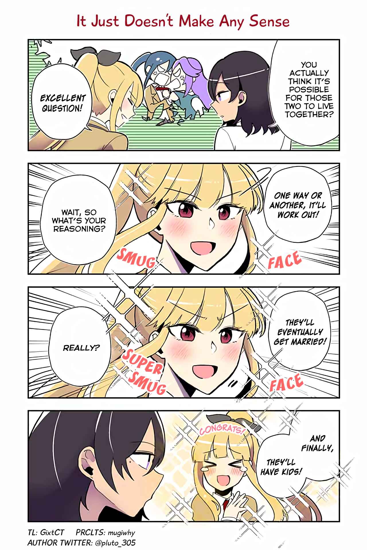 Page 1 Chapter 14 Dokyuusei no Oshi Sakka ni Yuri Mousou ga Bareta Kekka
