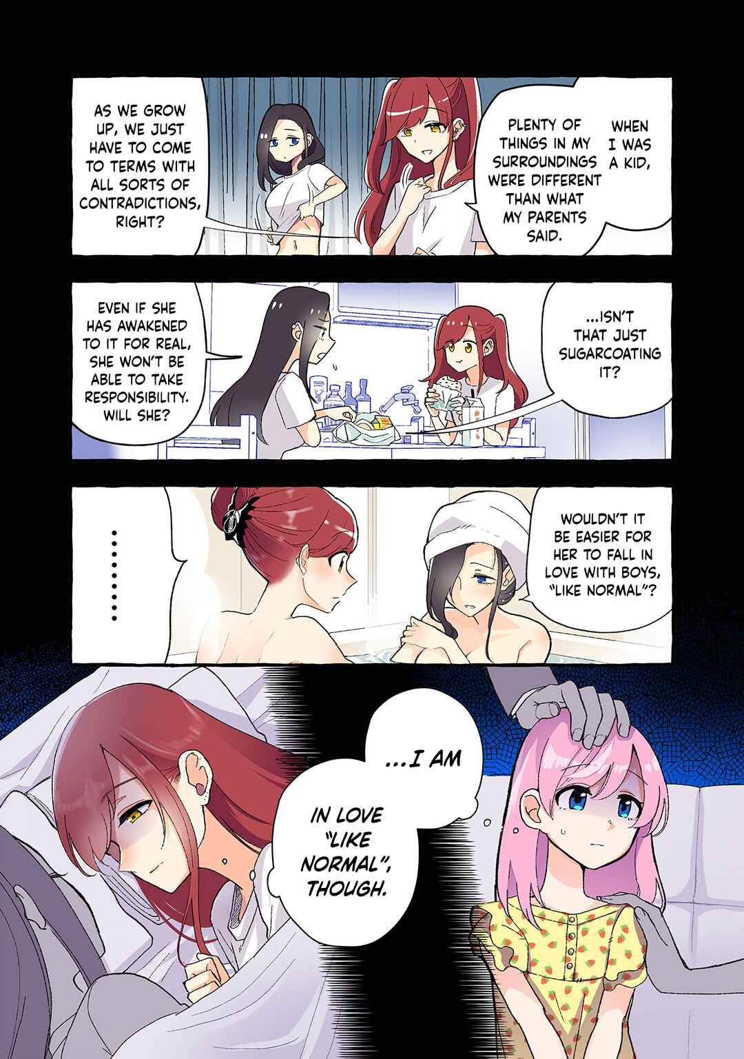 Page 3 Chapter 198 Dokyuusei no Oshi Sakka ni Yuri Mousou ga Bareta Kekka