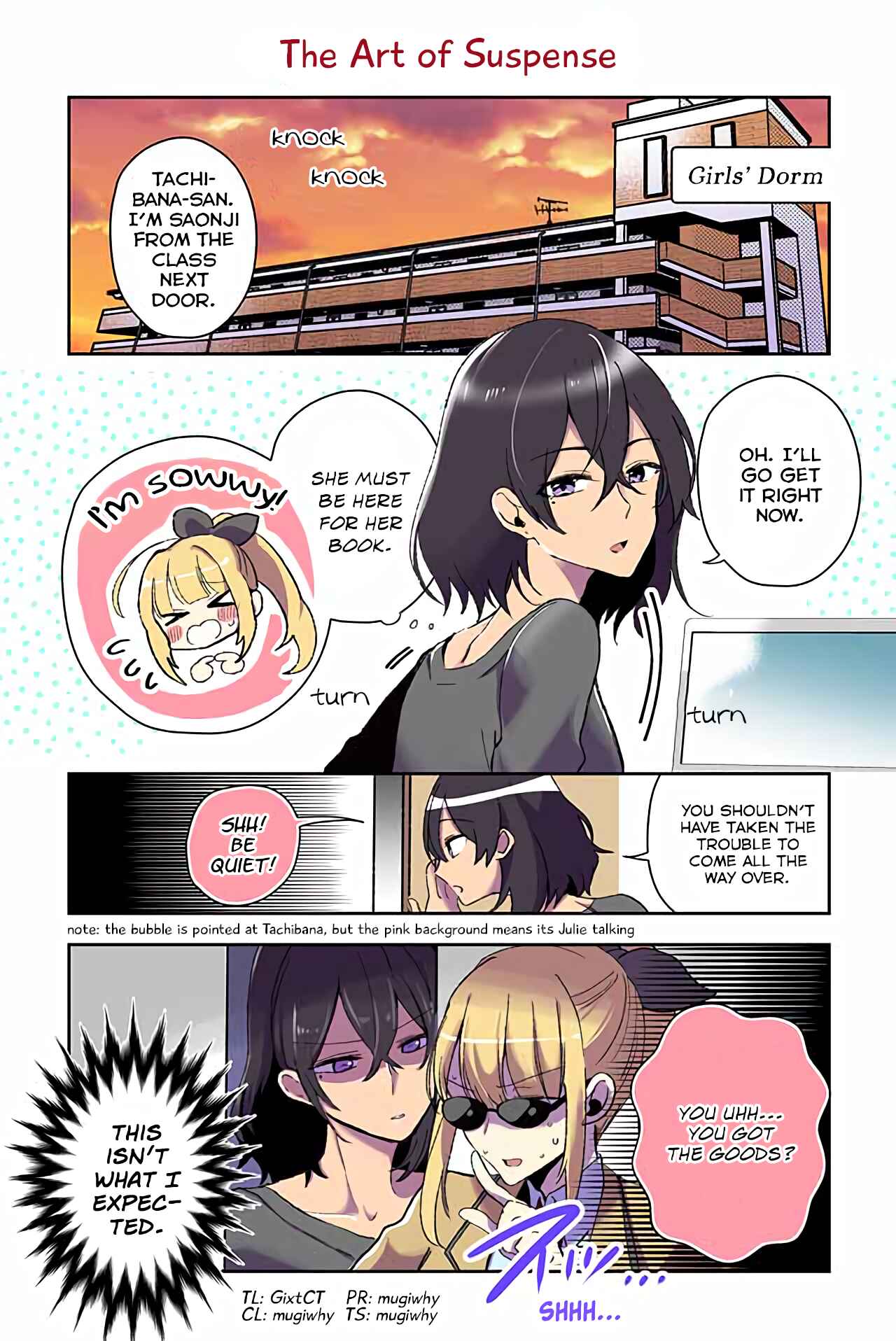 Page 1 Chapter 2 Dokyuusei no Oshi Sakka ni Yuri Mousou ga Bareta Kekka