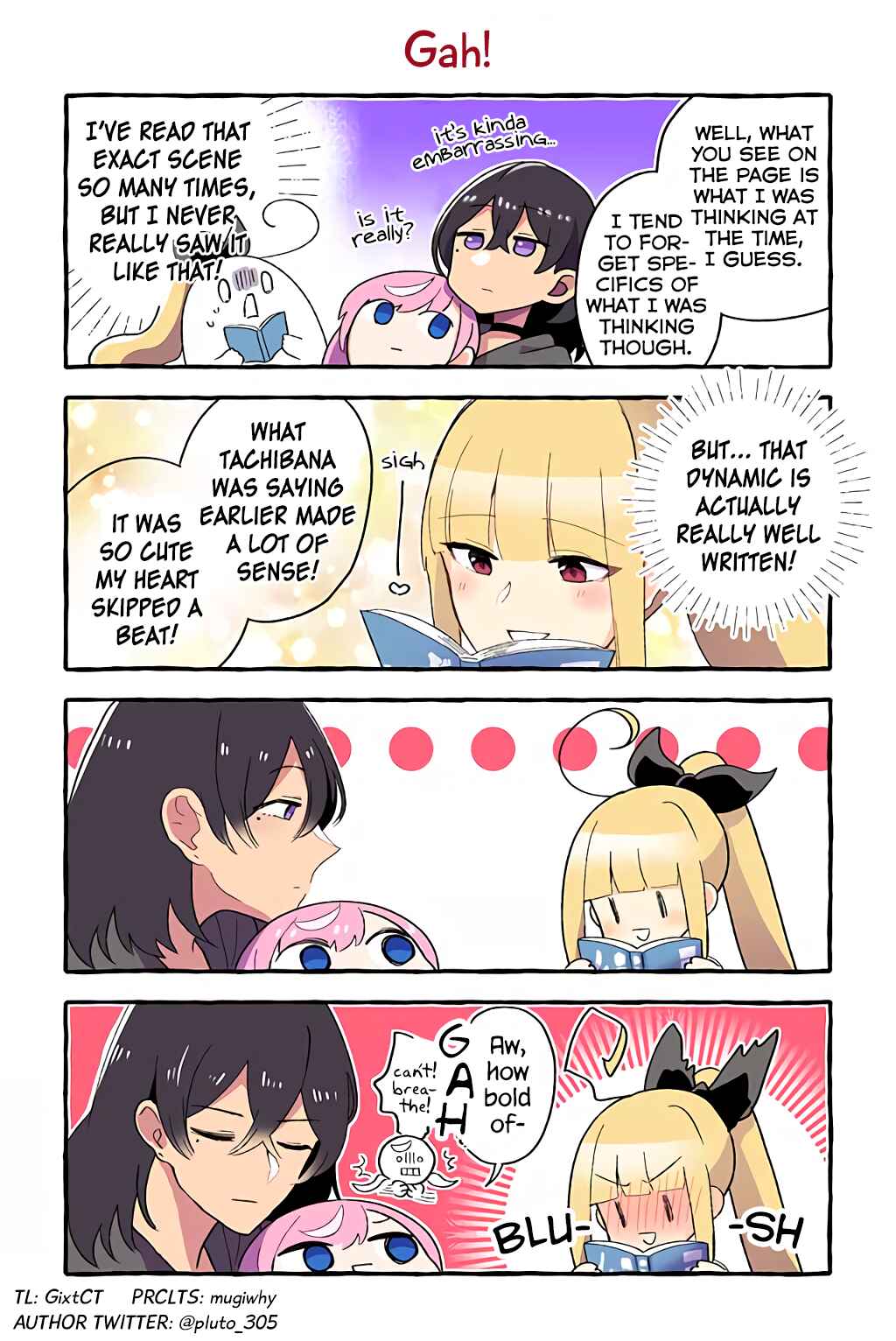 Page 1 Chapter 93 Dokyuusei no Oshi Sakka ni Yuri Mousou ga Bareta Kekka