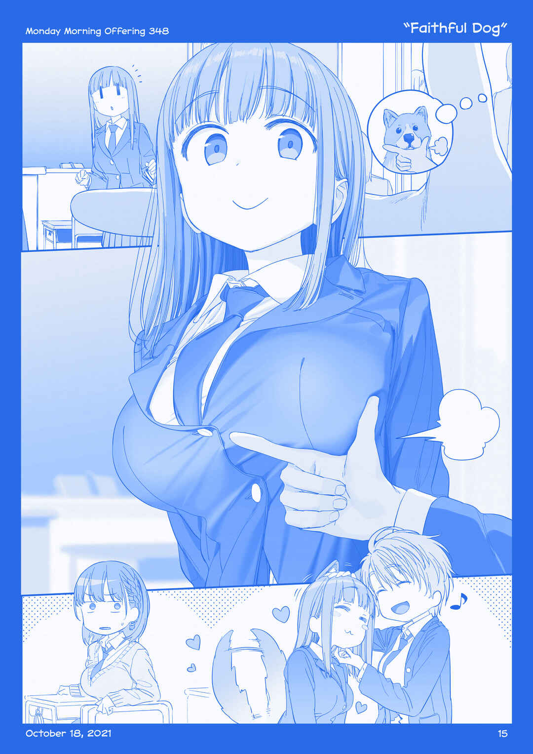 Page 14 Chapter 40 Getsuyoubi no Tawawa  (Twitter Webcomic)