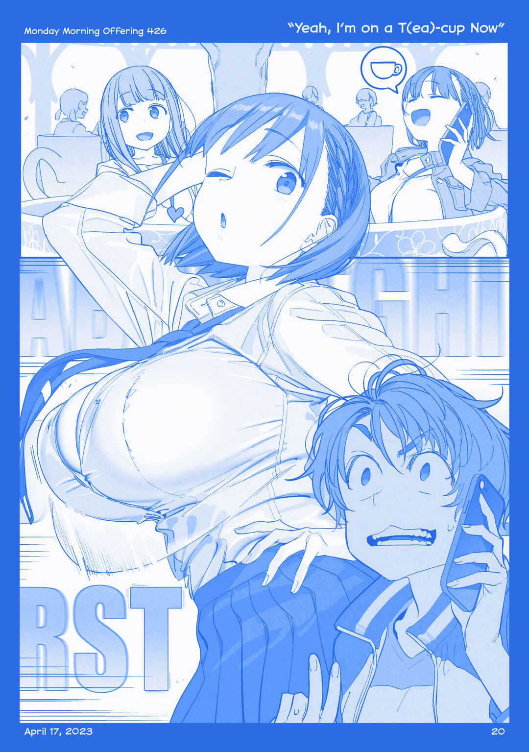 Page 19 Chapter 48 Getsuyoubi no Tawawa  (Twitter Webcomic)