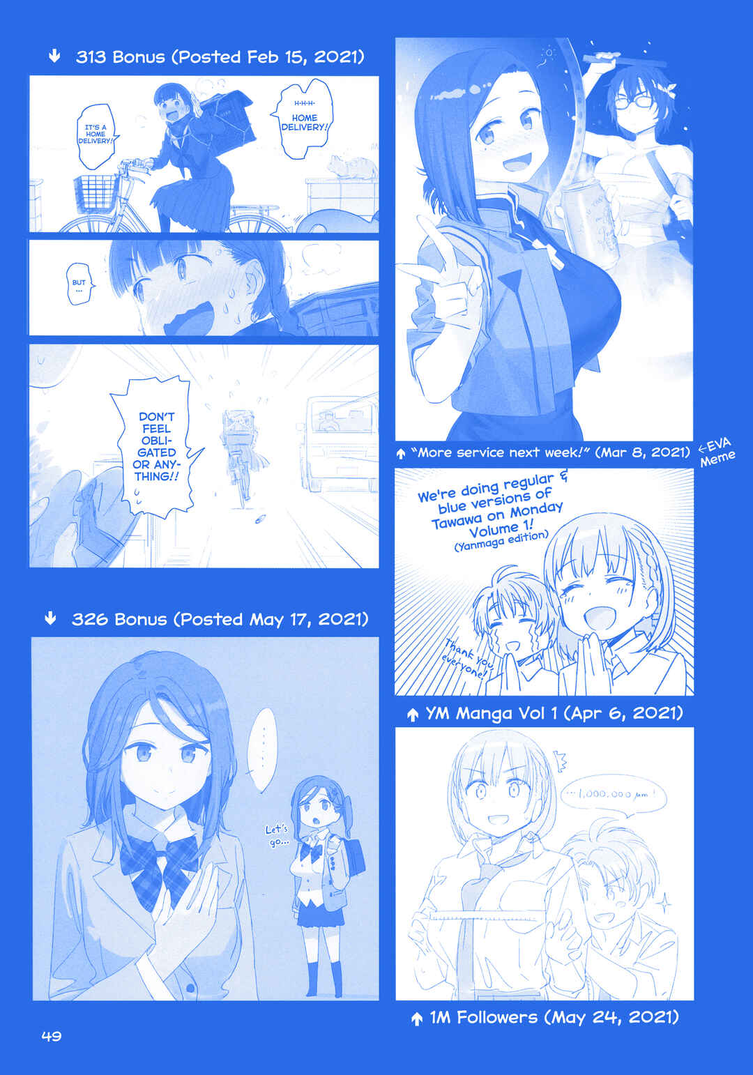 Page 13 Chapter 39 Getsuyoubi no Tawawa  (Twitter Webcomic)