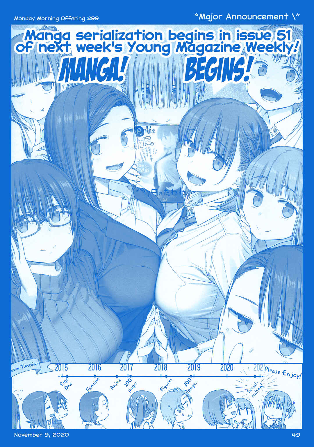 Page 49 Chapter 36 Getsuyoubi no Tawawa  (Twitter Webcomic)