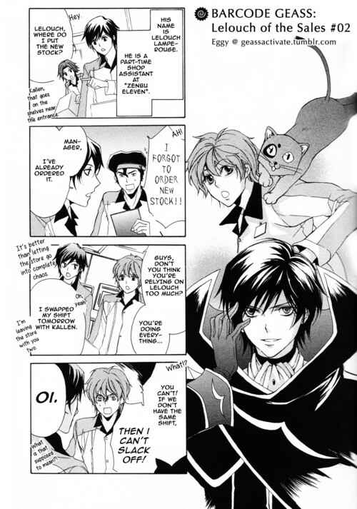 Page 1 Chapter 2 Barcode Geass: Hanbai no Lelouch