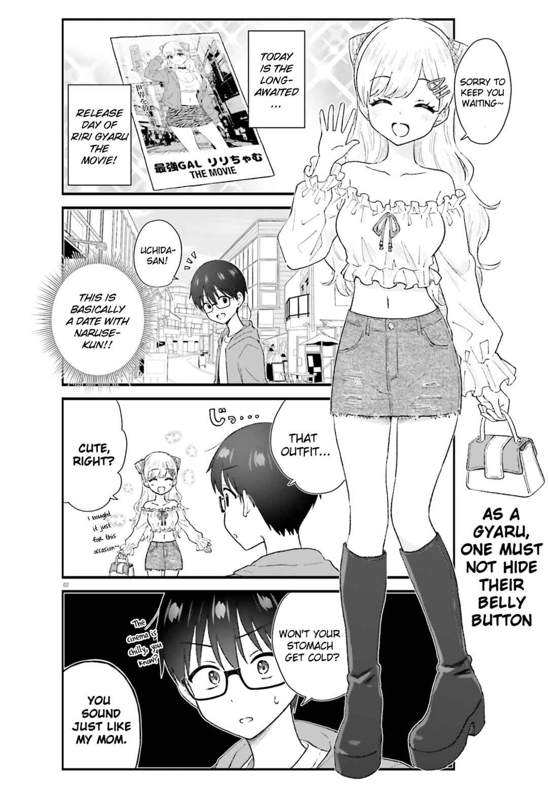 Page 2 Chapter 4 Uchida-san wa Zettai ni Gyaru Janai!
