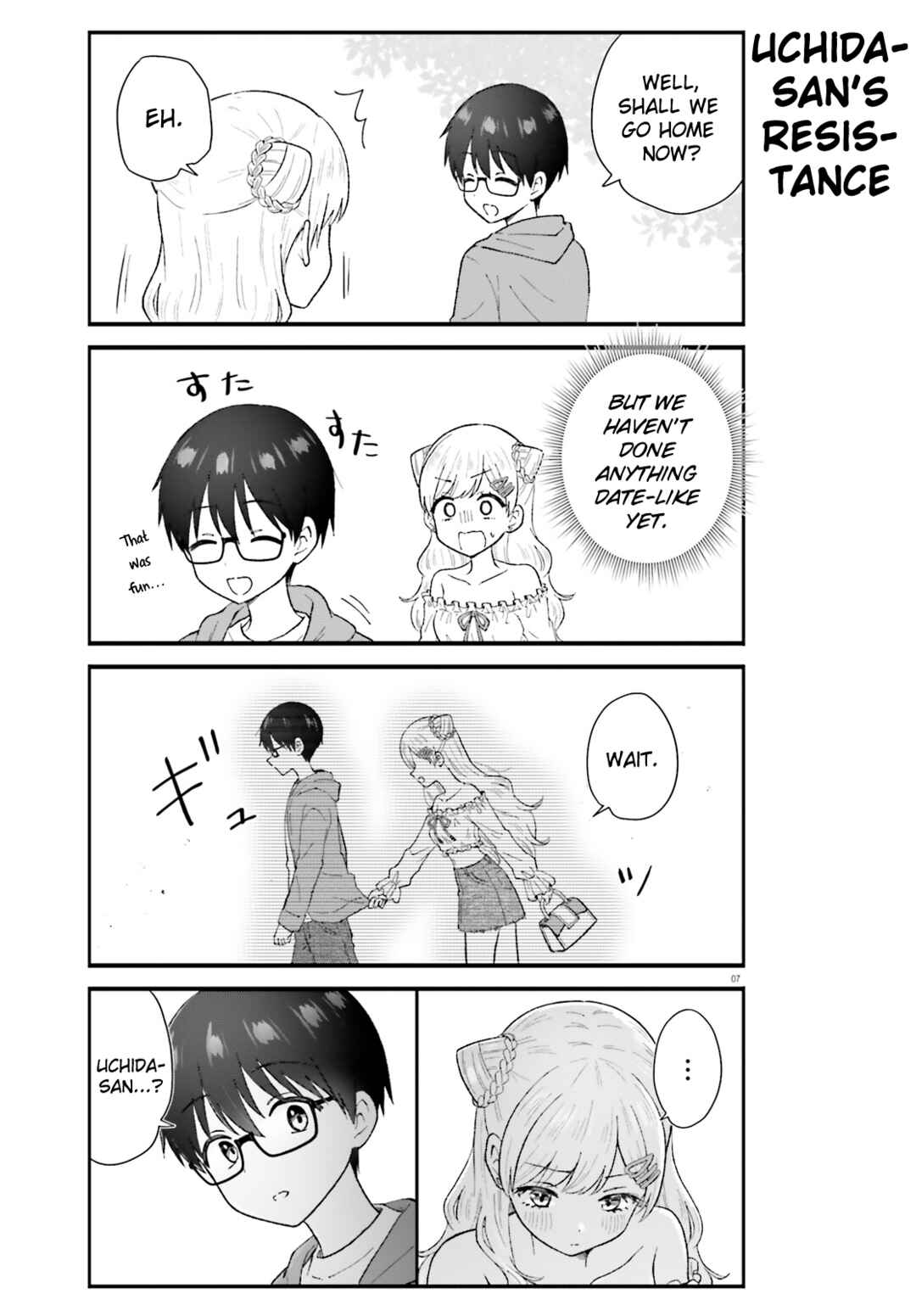 Page 7 Chapter 4 Uchida-san wa Zettai ni Gyaru Janai!