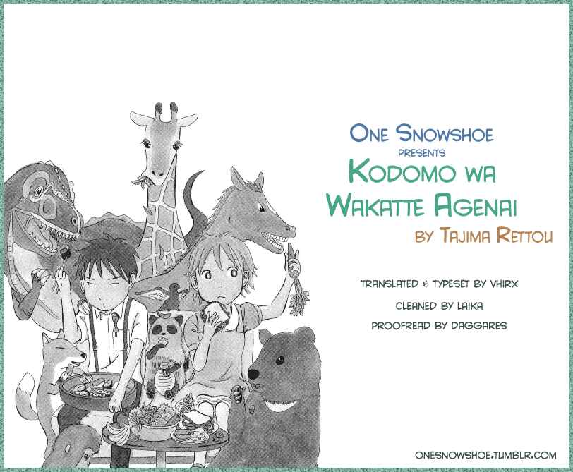 Page 1 Chapter 9 Kodomo wa Wakatte Agenai