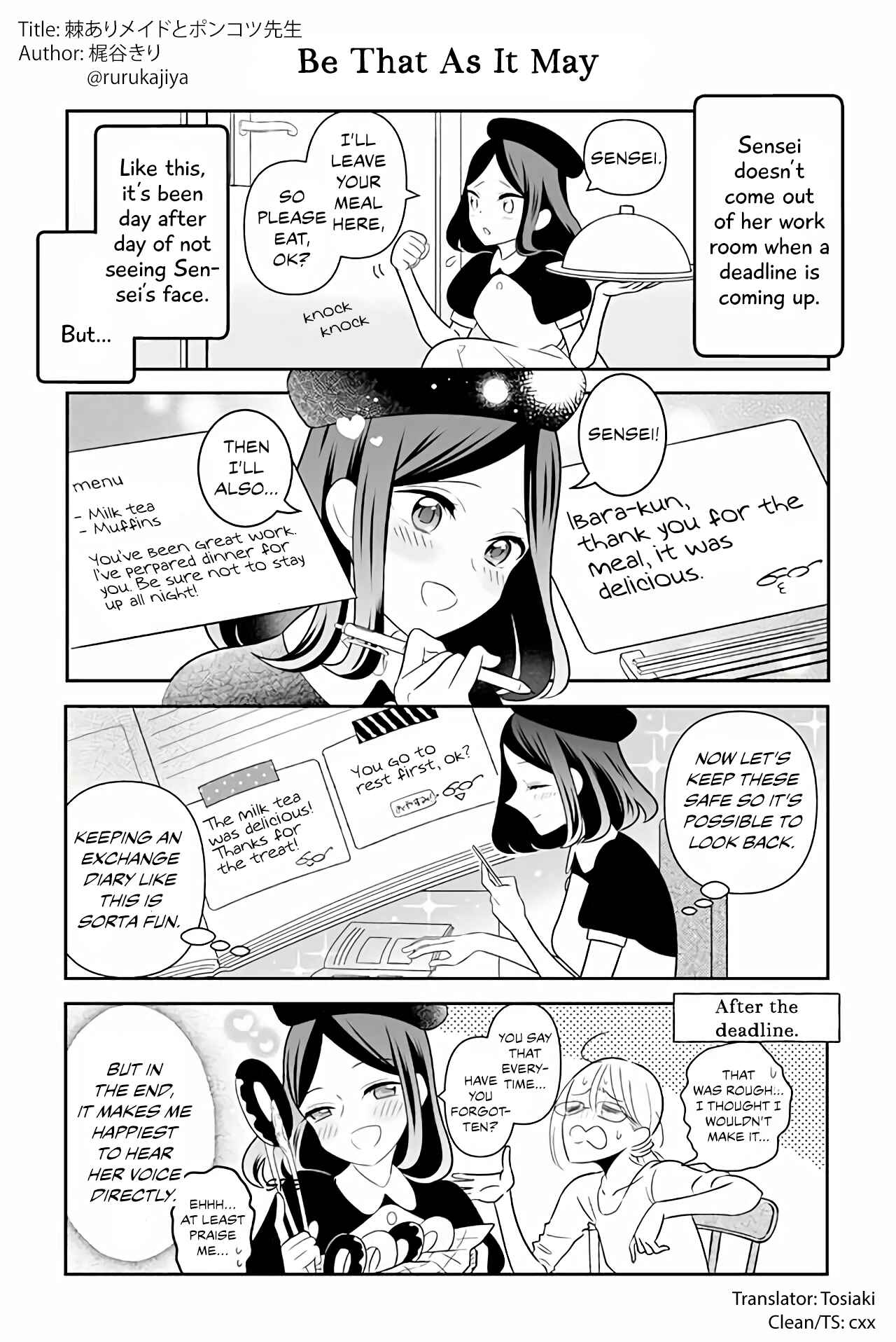 Page 1 Chapter 21 The Prickly Maid and Clumsy Mangaka