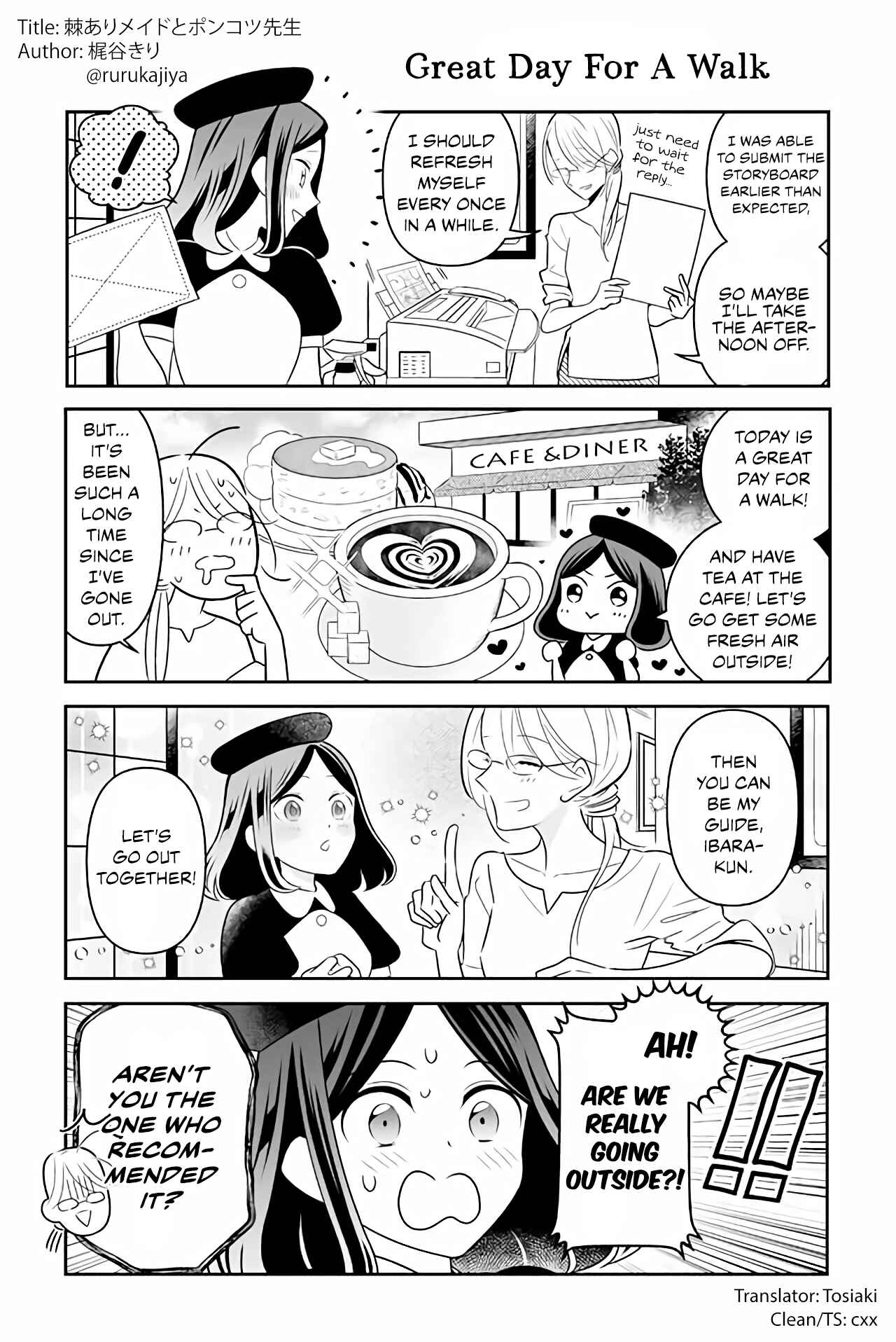 Page 1 Chapter 23 The Prickly Maid and Clumsy Mangaka