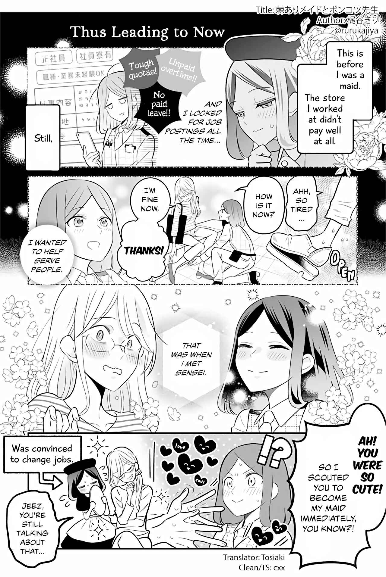 Page 1 Chapter 13 The Prickly Maid and Clumsy Mangaka