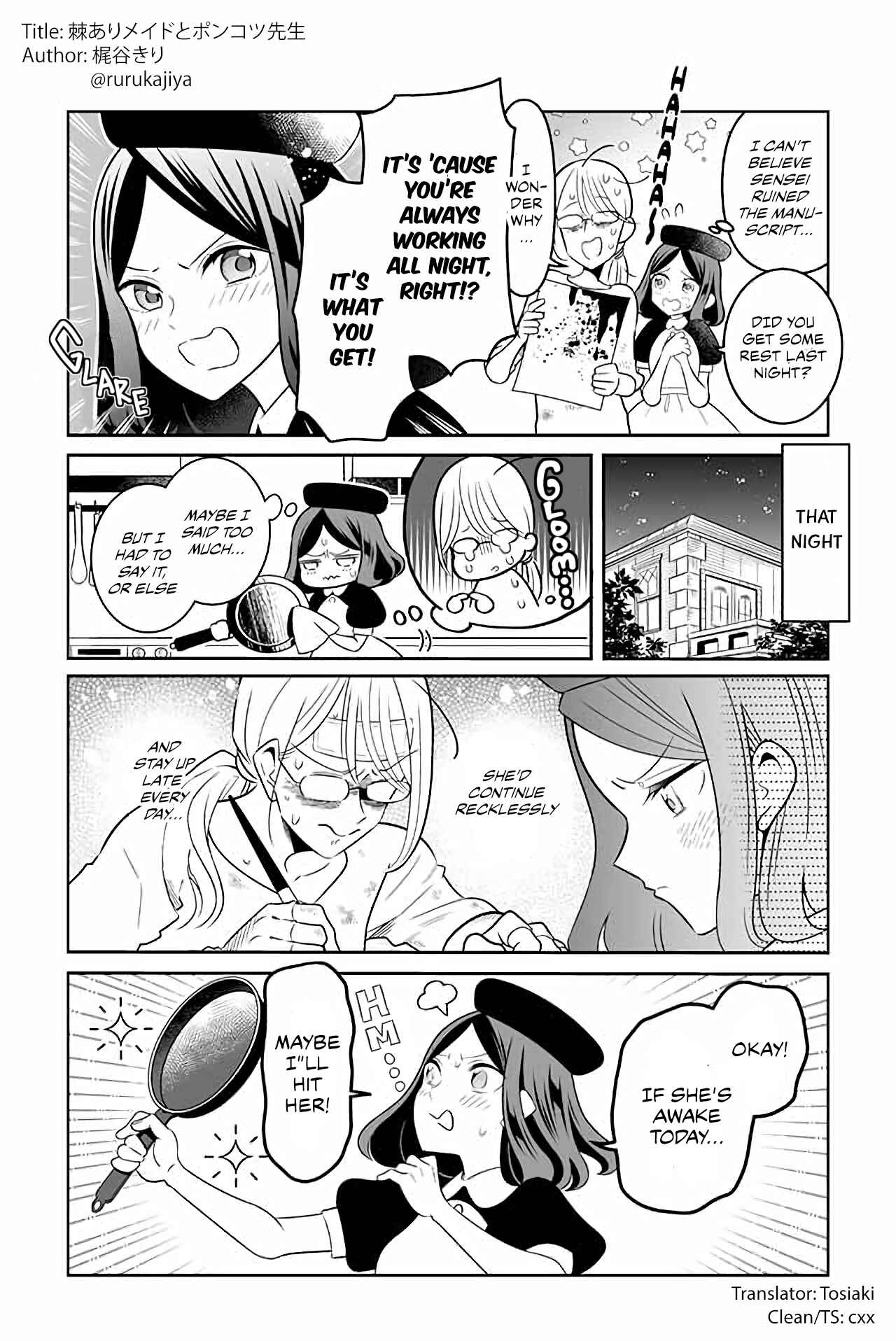 Page 1 Chapter 2 The Prickly Maid and Clumsy Mangaka
