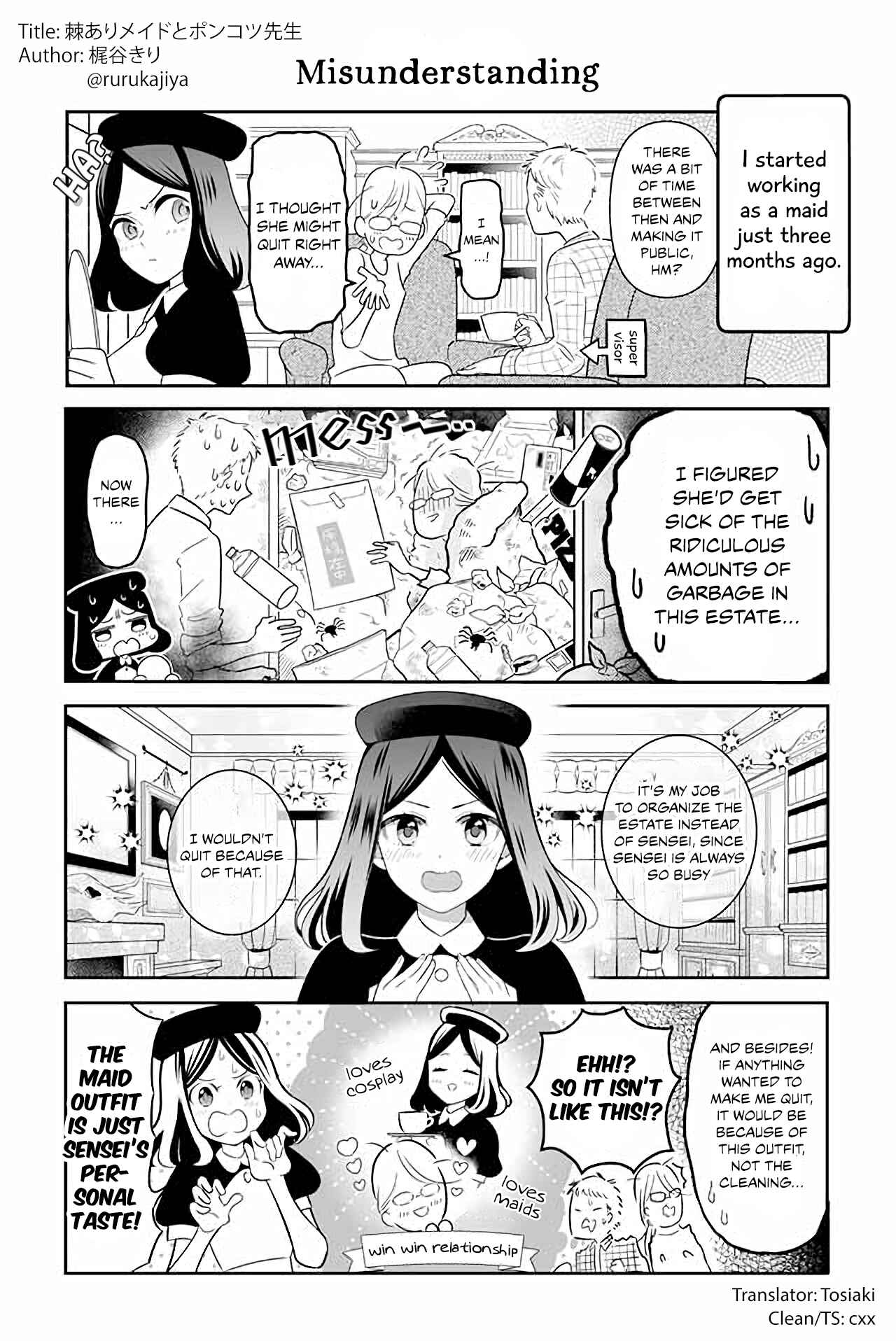 Page 1 Chapter 8 The Prickly Maid and Clumsy Mangaka