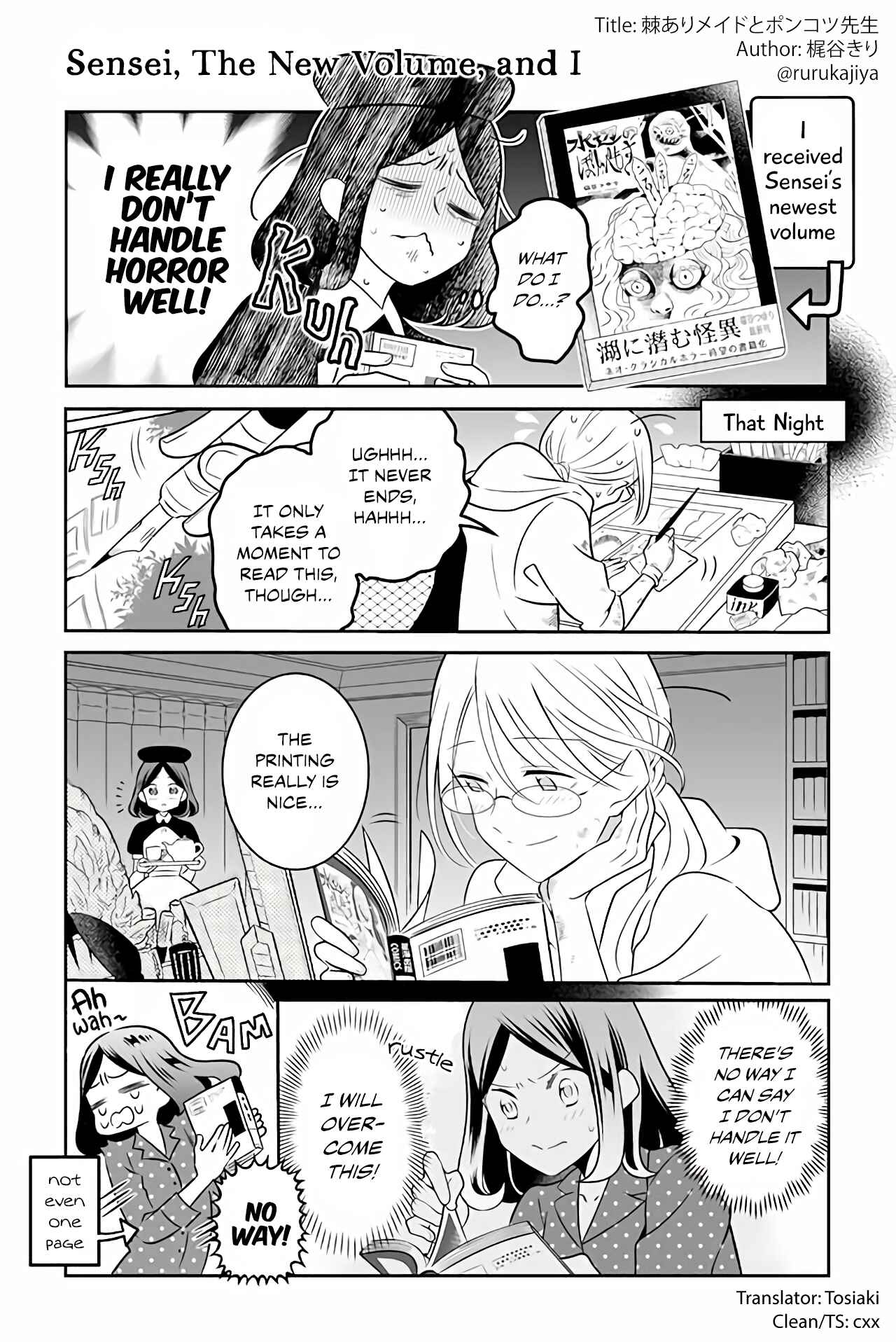 Page 1 Chapter 19 The Prickly Maid and Clumsy Mangaka