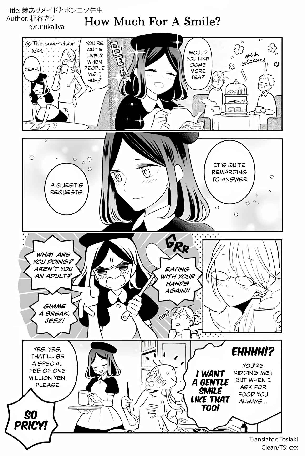 Page 1 Chapter 14 The Prickly Maid and Clumsy Mangaka