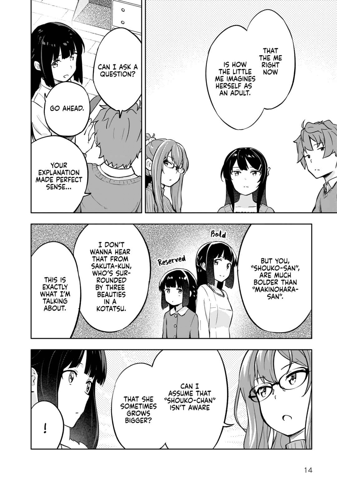 Page 14 Chapter 8 Rascal Does Not Dream of a Dreaming Girl