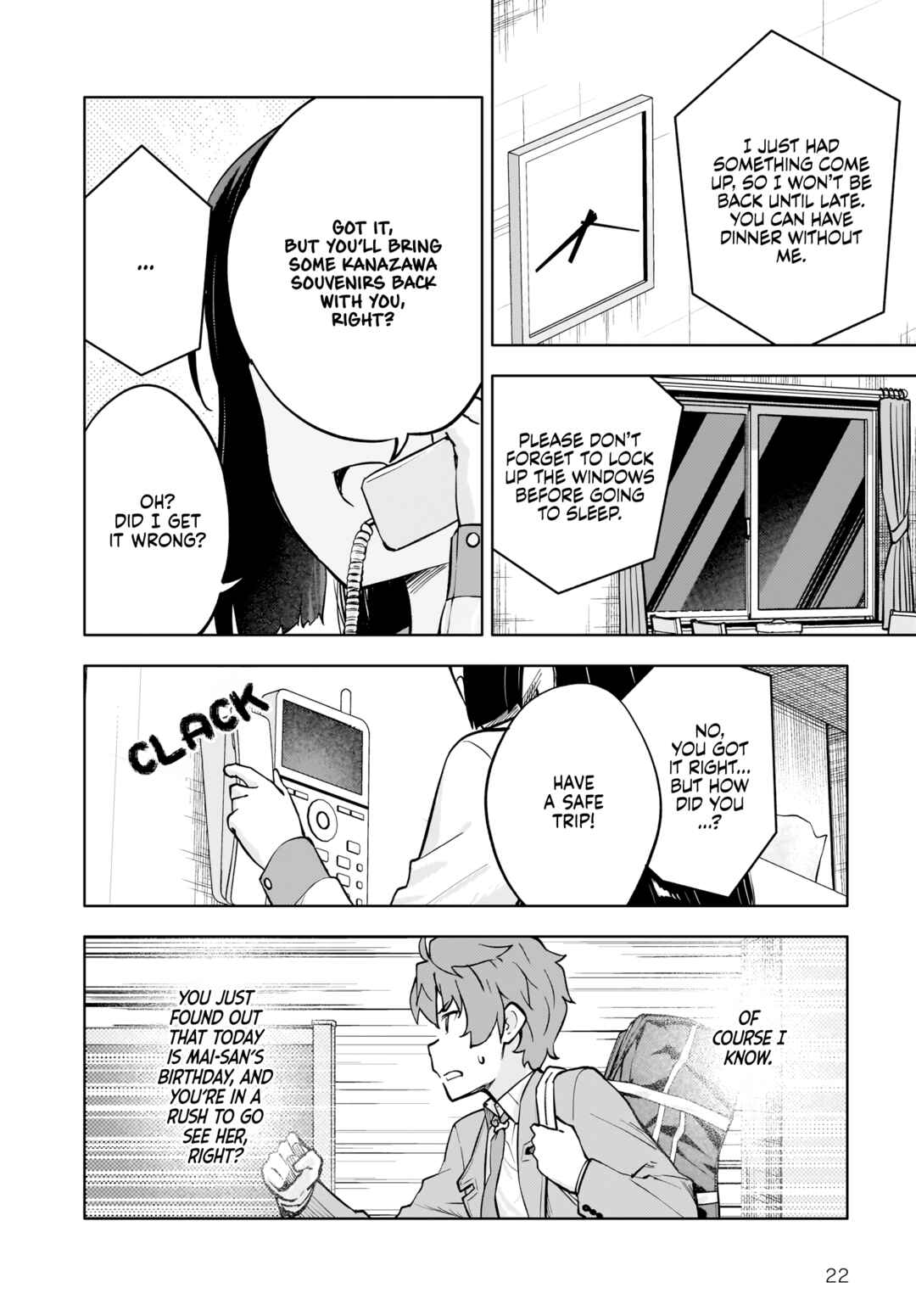 Page 22 Chapter 8 Rascal Does Not Dream of a Dreaming Girl