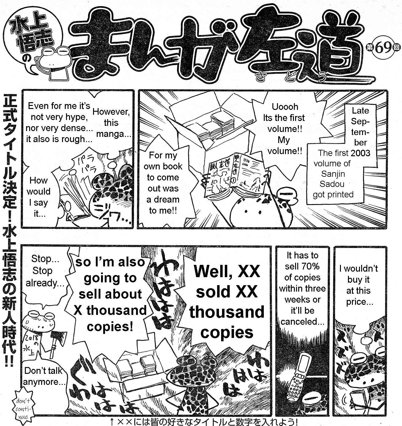 Page 4 Chapter 66 Mizukami Satoshi no Manga Sadou