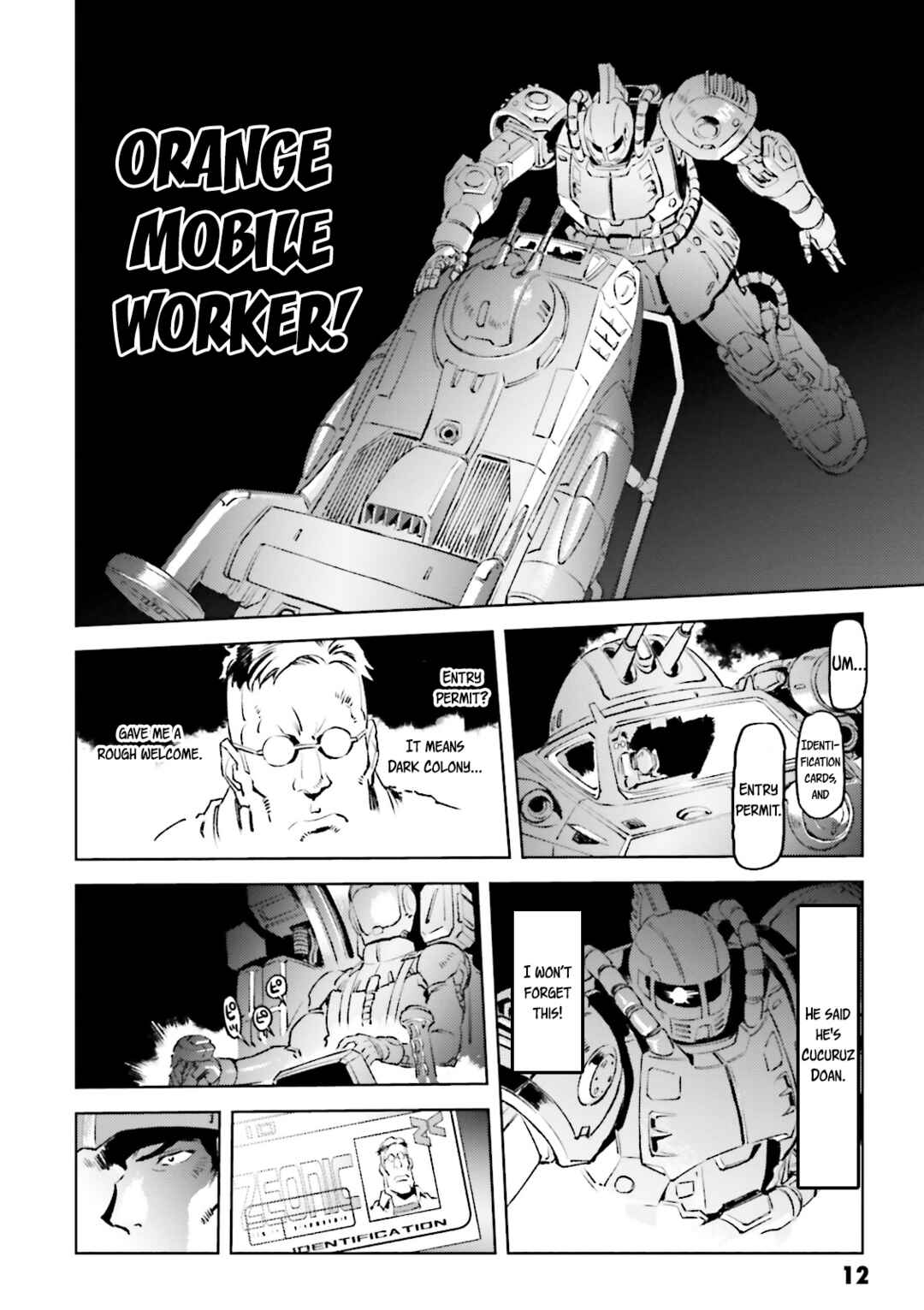 Page 12 Chapter 6 Mobile Suit Gundam - The Origin MSD: Cucuruz Doan’s Island