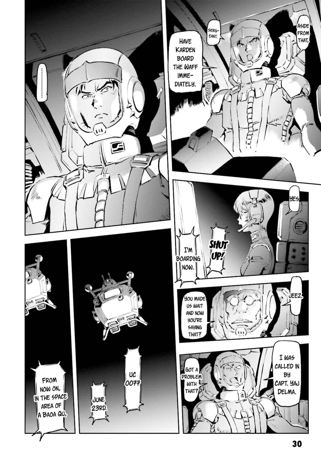 Page 30 Chapter 6 Mobile Suit Gundam - The Origin MSD: Cucuruz Doan’s Island