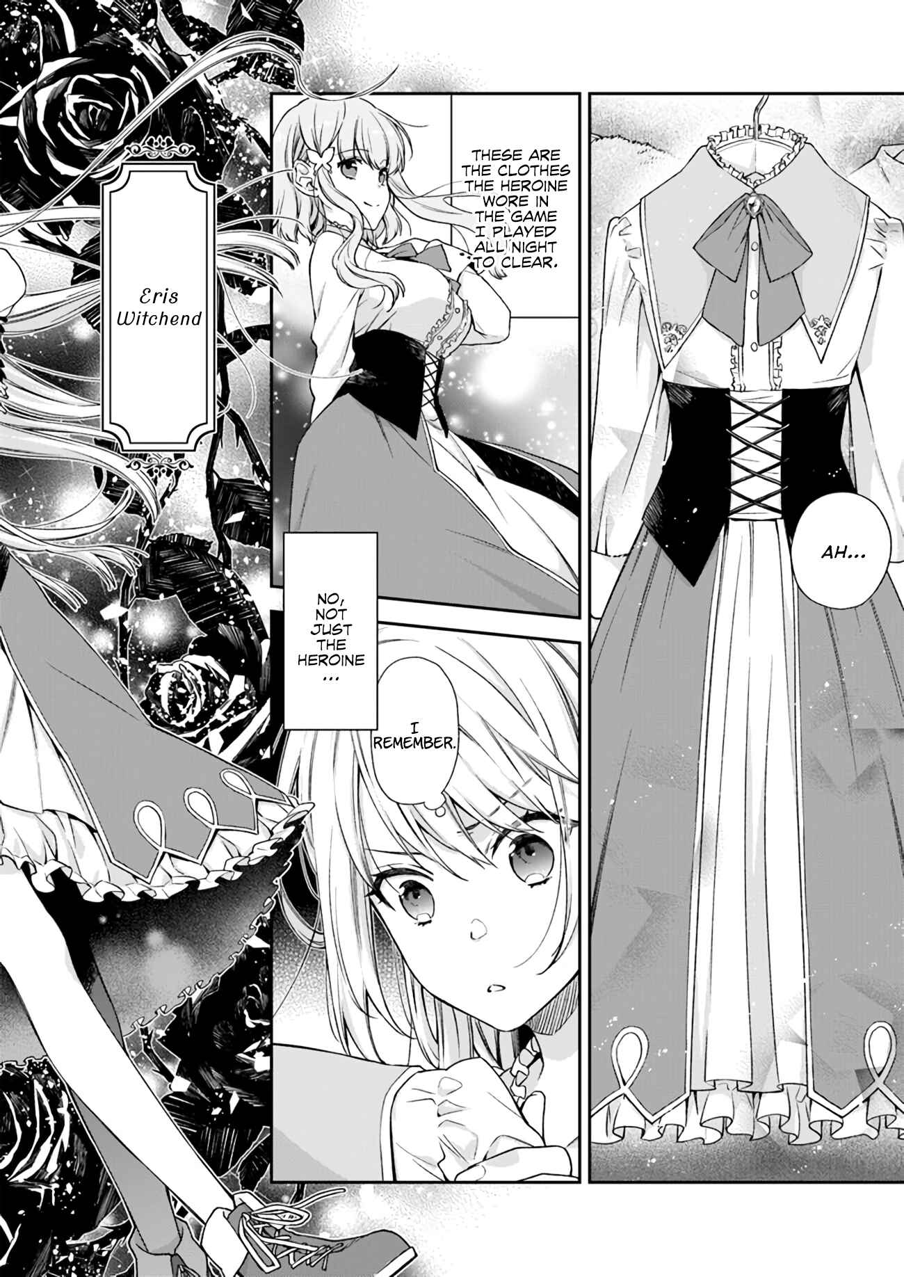 Page 4 Chapter 1.2 Akuyaku Reijou wa Kiraware Kizoku ni Koi wo suru