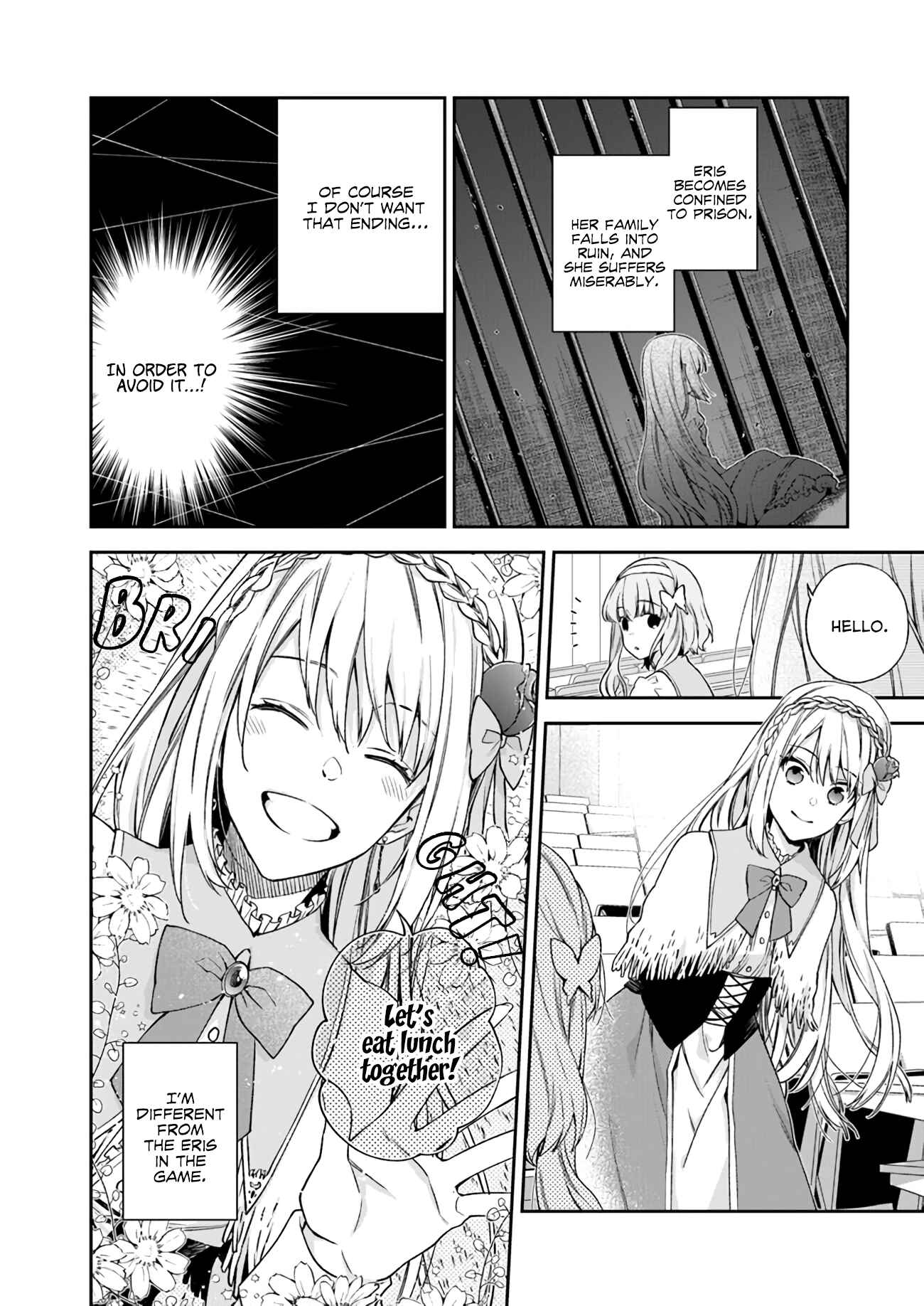 Page 8 Chapter 1.2 Akuyaku Reijou wa Kiraware Kizoku ni Koi wo suru